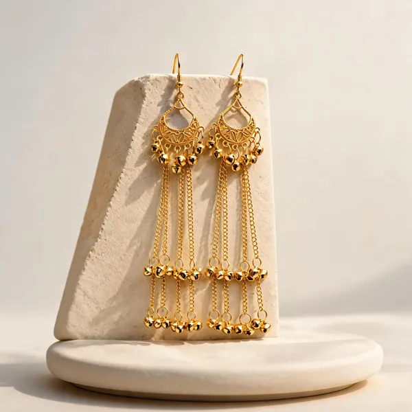Gold_Chandelier_Chain_Dangler_Earrings_For_Women
