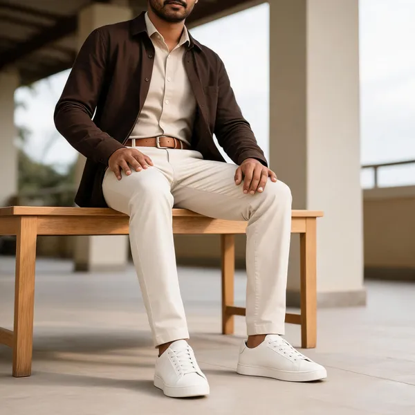 Cream_Stretch_Cotton_Straight_Fit_Trousers_For_Men
