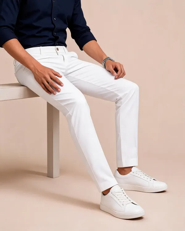 White_Stretch_Cotton_Straight_Fit_Trousers_For_Men
