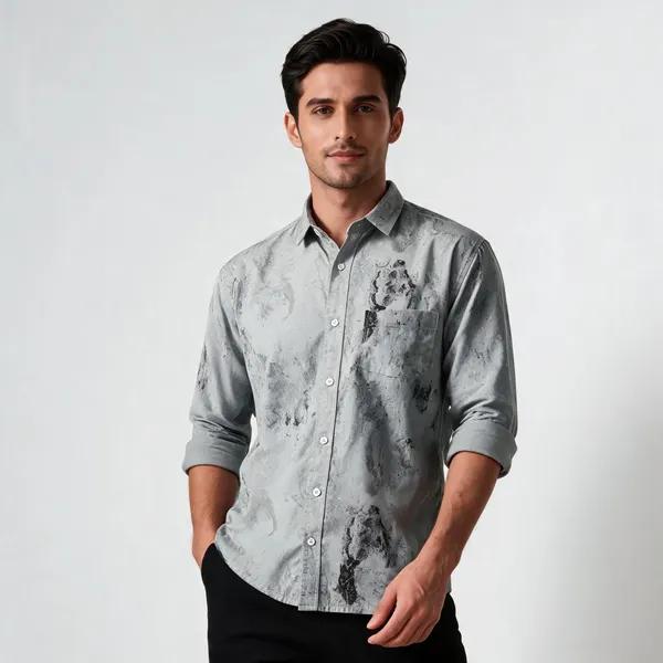 Grey_Cotton_Abstract_Print_Slim_Fit_Shirt_For_Men