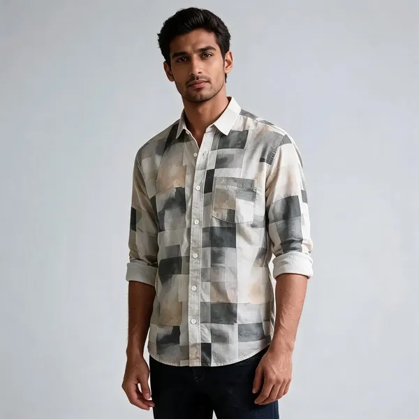 Grey_Cotton_Checked_Regular_Fit_Shirt_For_Men