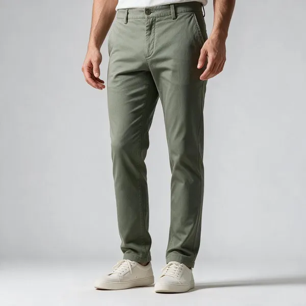 Olive_Stretch_Cotton_Straight_Fit_Trousers_For_Men