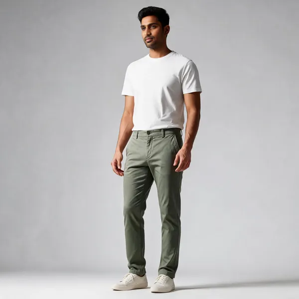 Olive_Stretch_Cotton_Straight_Fit_Trousers_For_Men