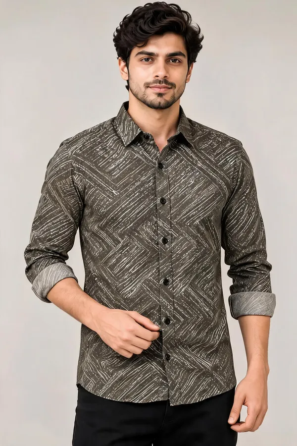 Grey_Cotton_Linear_Print_Casual_Shirt_For_Men