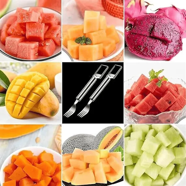 Stainless_Steel_2-In-1_Watermelon_Cutter_Slicer_And_Fork_Tool_-_Pack_Of_3