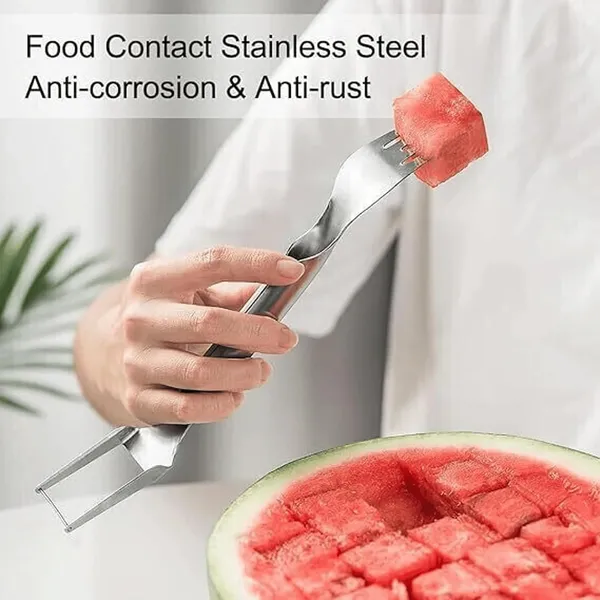 Stainless_Steel_2-In-1_Watermelon_Cutter_Slicer_And_Fork_Tool_-_Pack_Of_3