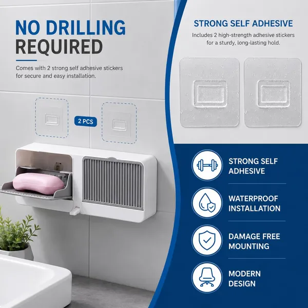 Plastic_Self-Adhesive_No-Drill_Double_Compartment_Wall_Mount_Soap_Holder_-_Pack_Of_2