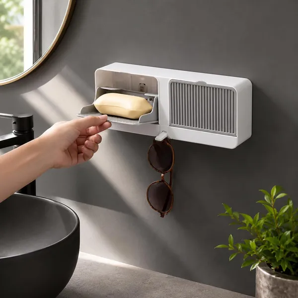 Plastic_Self-Adhesive_No-Drill_Double_Compartment_Wall_Mount_Soap_Holder_-_Pack_Of_2