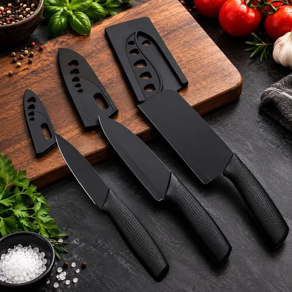 Klivora_Black_Stainless_Steel_3-Piece_Chef_Cleaver_Utility_Knife_Set_With_Sharpener