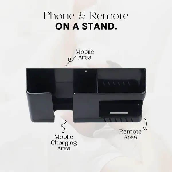 Plastic_Orange_Self-Adhesive_Wall_Mount_Phone_Charging_Holder_With_Storage_Box_-_Pack_Of_2