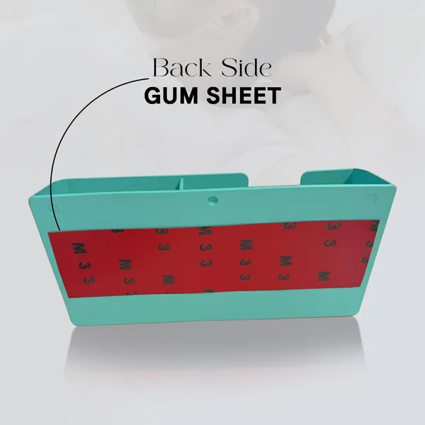 Plastic_White_Self-Adhesive_Wall_Mount_Phone_Charging_Holder_With_Storage_Box_-_Pack_Of_2