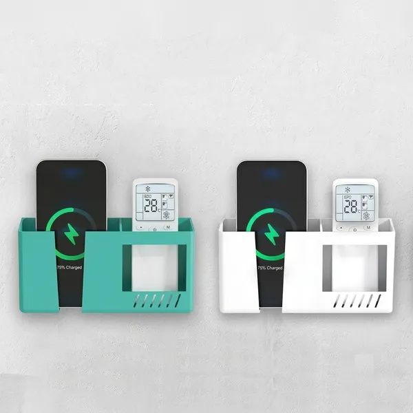 Green_&_White_Wall_Mount_Phone_Holder_Duo_–_Pack_Of_2_Each