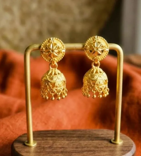 Gold_Tone_Floral_Jhumka_Earrings_For_Women
