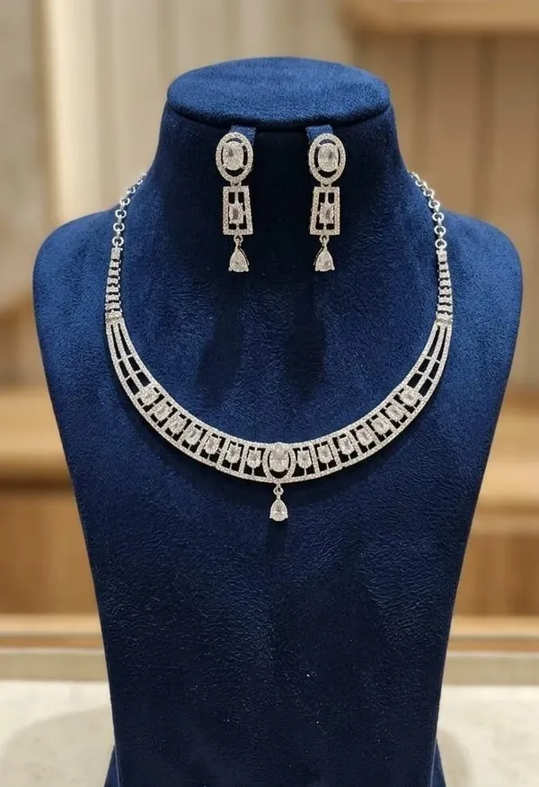 Silver-Tone_Geometric_Rectangular_Ad_Necklace_Earring_Set_For_Women