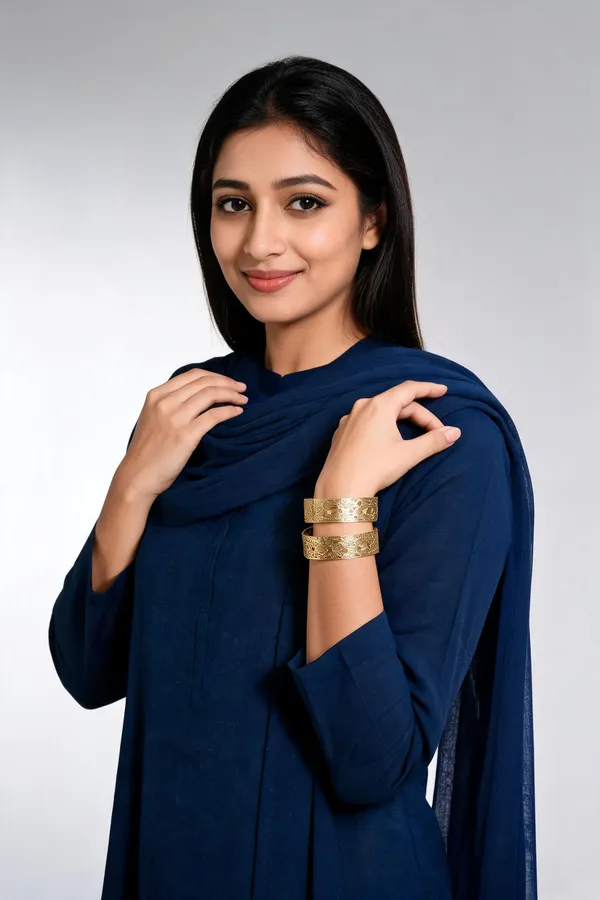 Golden_Alloy_Textured_Traditional_Bangle_Set_For_Women