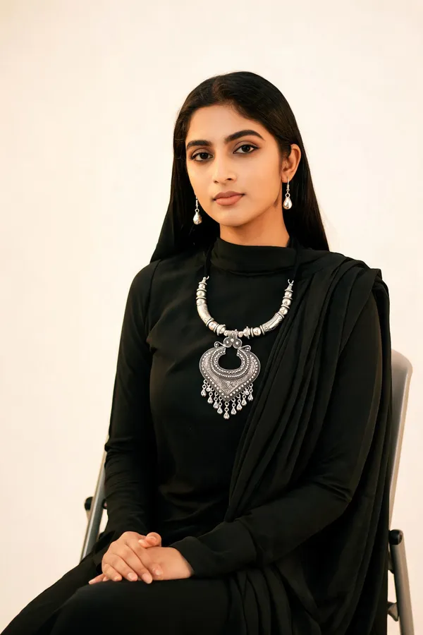 Silver_Oxidized_Alloy_Crescent_Pendant_Necklace_Earrings_Set_For_Women