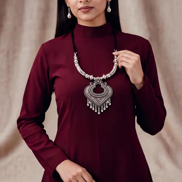 Silver_Oxidized_Alloy_Crescent_Pendant_Necklace_Earrings_Set_For_Women