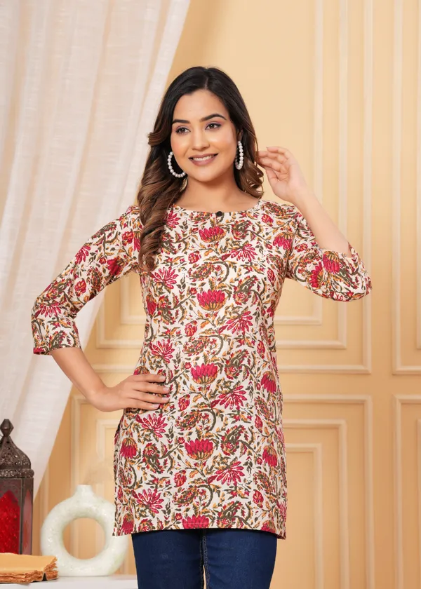 Patel_White_Base_Short_Kurta
