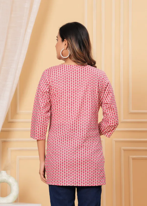 Peach_Beal_Short_Kurta