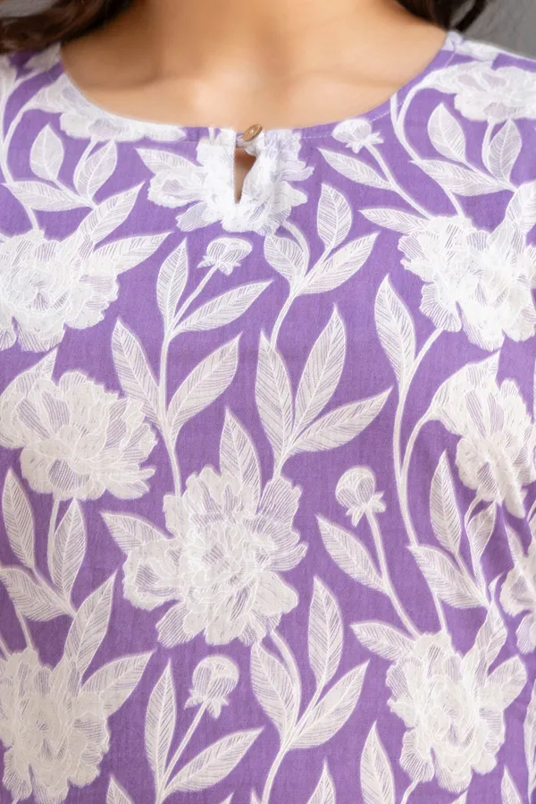 Big_Flower_Purple_Short_Kurta