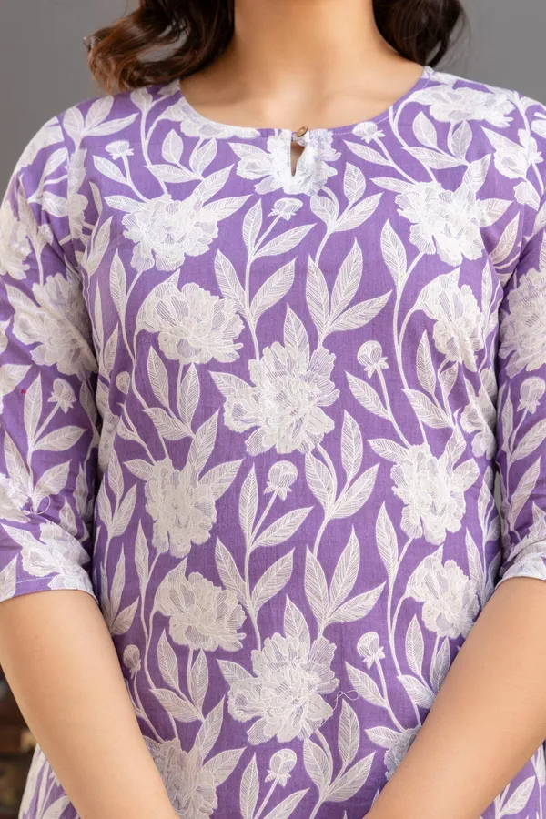 Big_Flower_Purple_Short_Kurta