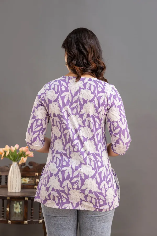 Big_Flower_Purple_Short_Kurta