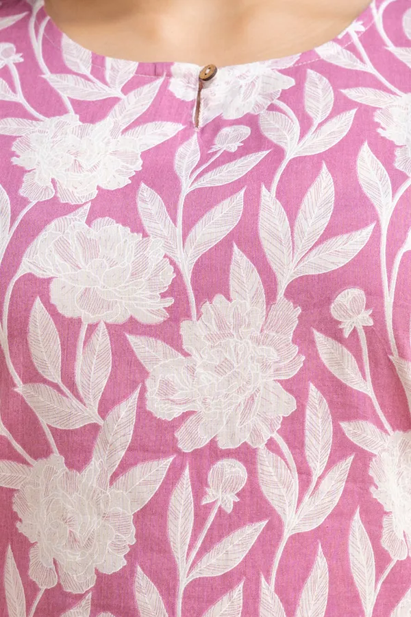 Big_Flower_Pink_Short_Kurta