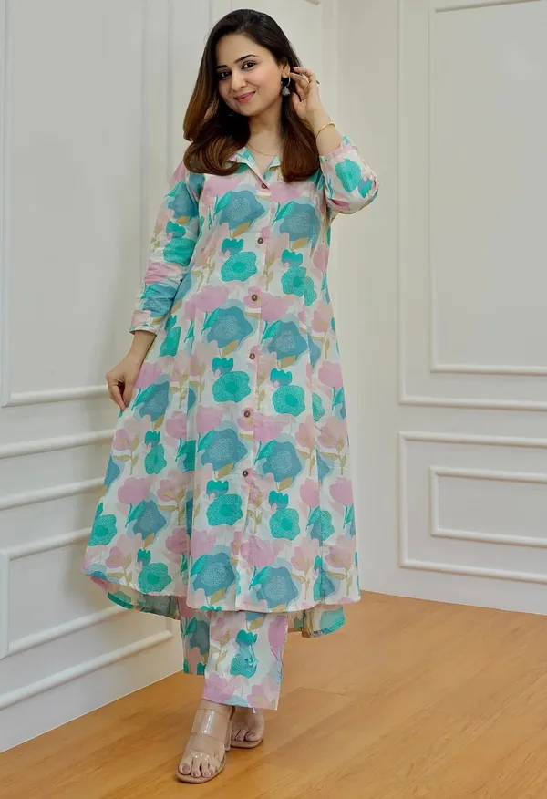 Pastel_Floral_Flared_Kurta_Set
