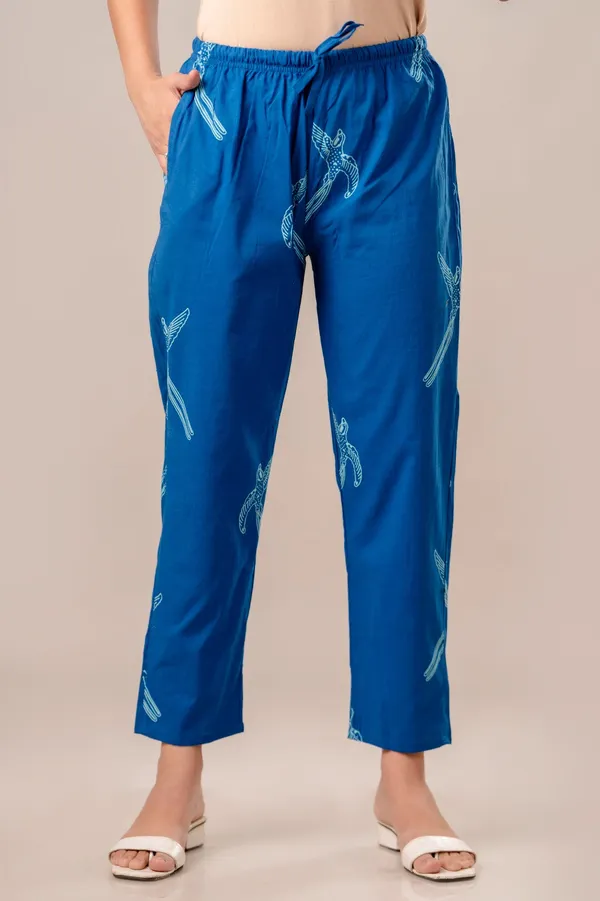 Blue_Cotton_Dragonfly_Co_Ord_Set_Button_Down_Top_And_Pants