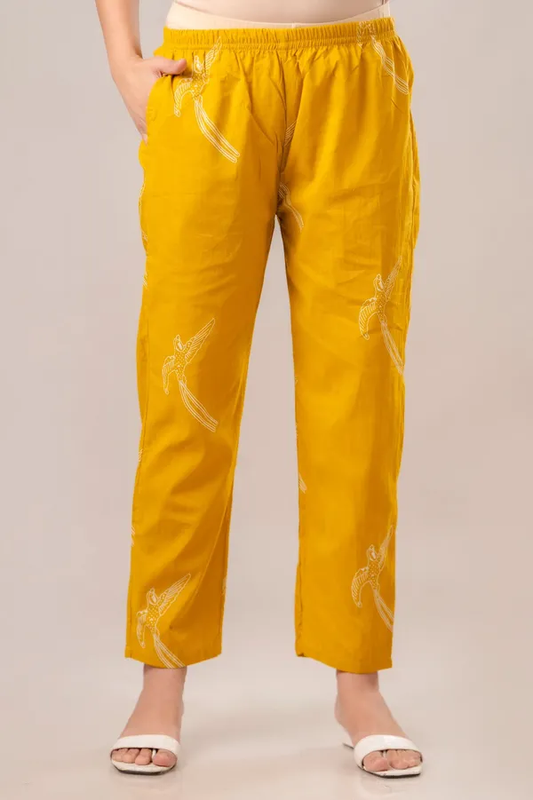 Yellow_Cotton_Dragonfly_Co_Ord_Set_Button_Down_Top_And_Pants