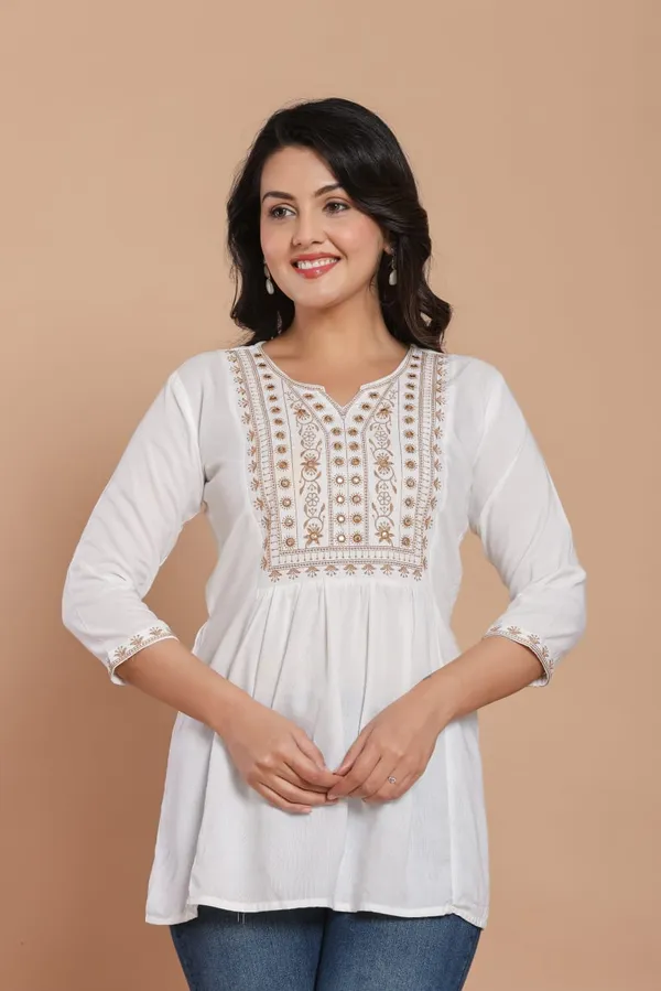 White_Glow_Embroidered_Kurti