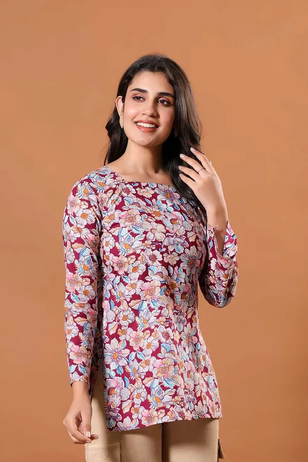 Crimson_Garden_Cotton_Kurti