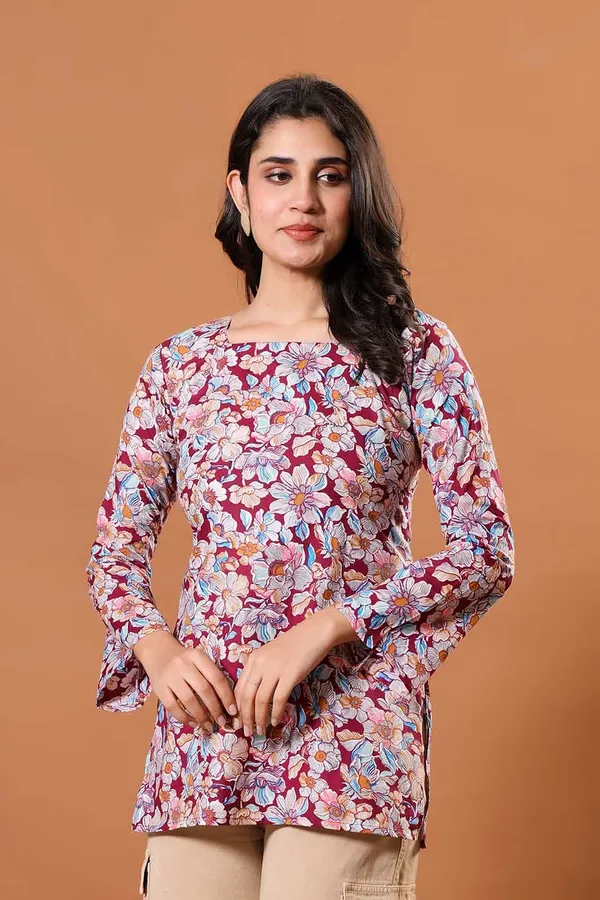 Crimson_Garden_Cotton_Kurti