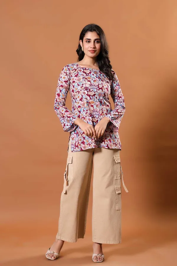 Crimson_Garden_Cotton_Kurti