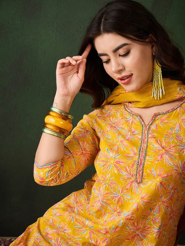 Mustard_Gulrang_Bloom_3_Piece_Suit_Set