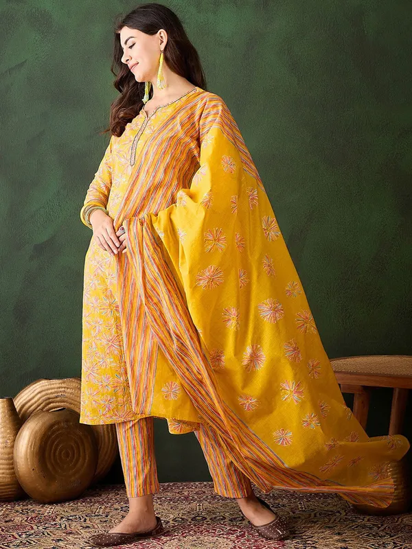 Mustard_Gulrang_Bloom_3_Piece_Suit_Set
