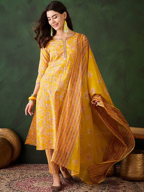 Mustard_Gulrang_Bloom_3_Piece_Suit_Set