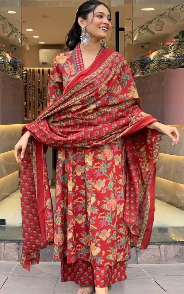 Women_S_Cotton_Vasanta_3_Piece_Kurta_Set_Red