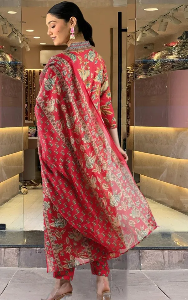 Women_S_Cotton_Vasanta_3_Piece_Kurta_Set_Red