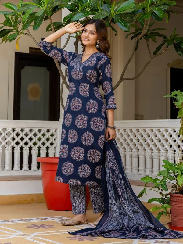 Midnight_Ajrakh_3_Piece_Set