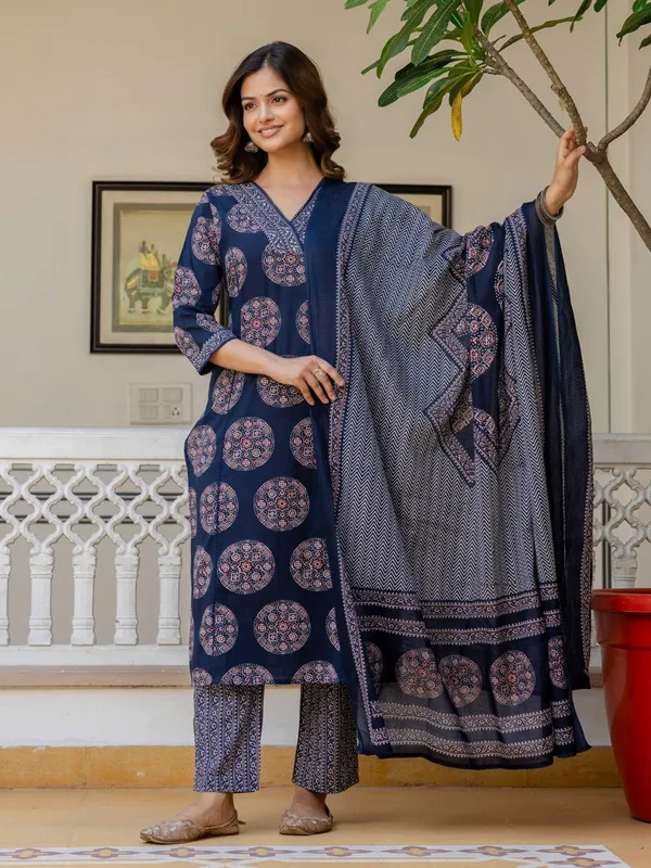 Midnight_Ajrakh_3_Piece_Set