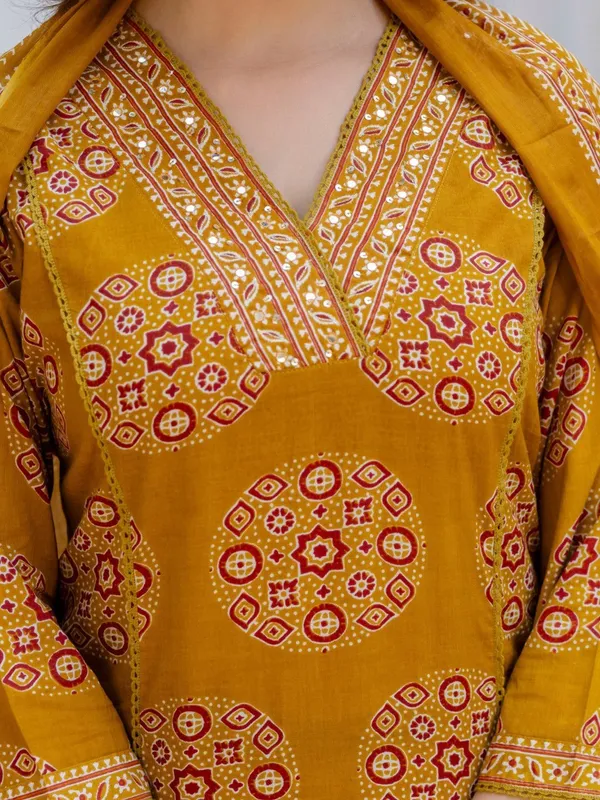 Golden_Ajrakh_3_Piece_Set