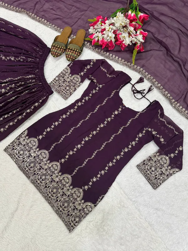Purple_Crunchy_Silk_Sharara_Set_For_Women