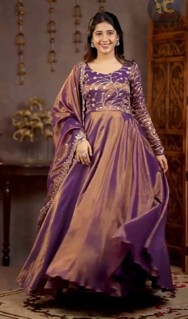 Purple_Cosmos_Silk_Anarkali_Gown_Set_For_Women