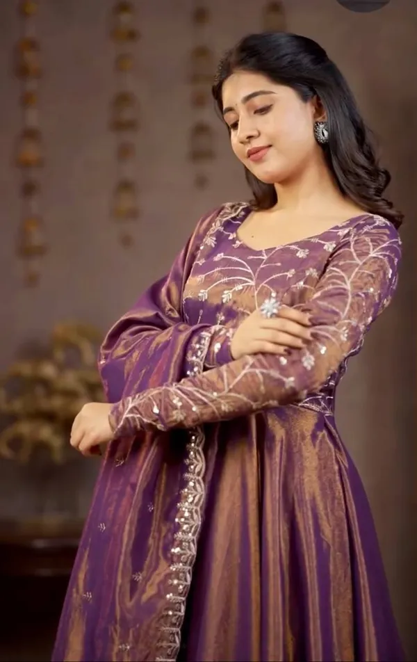 Purple_Cosmos_Silk_Anarkali_Gown_Set_For_Women