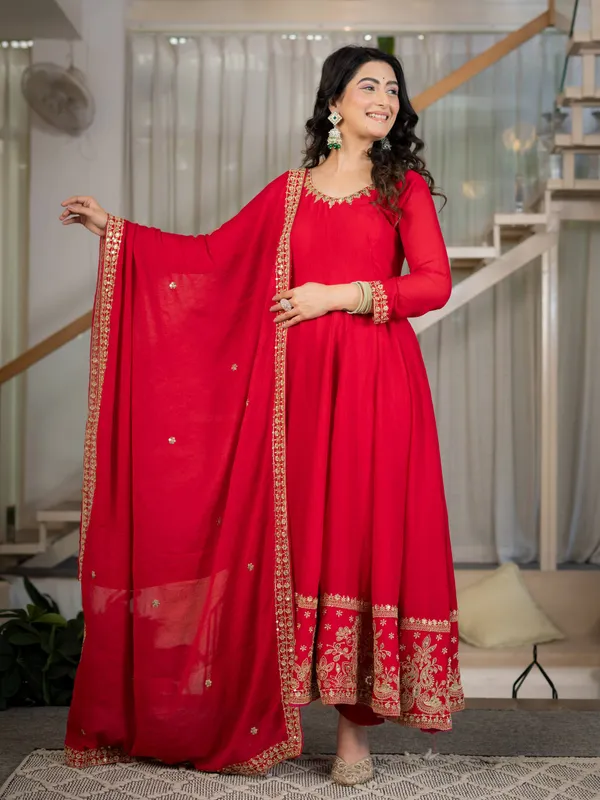 Red_Rangoli_Crush_Anarkali_Suit_Set_For_Women