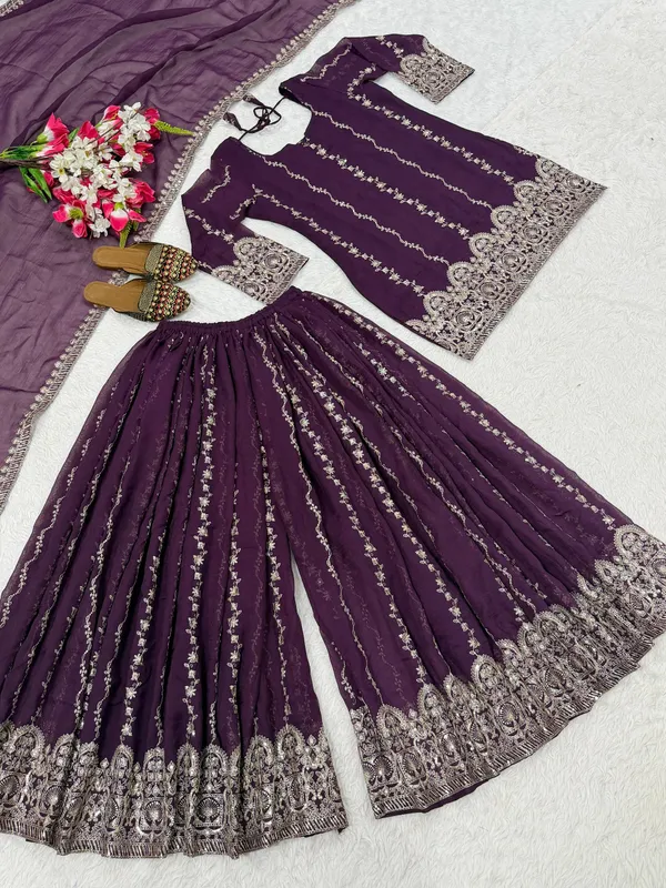 Purple_Crunchy_Silk_Sharara_Set_For_Women