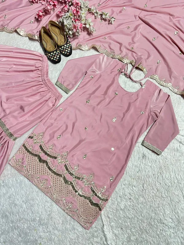 Pink_Silk_Sharara_Set_For_Women