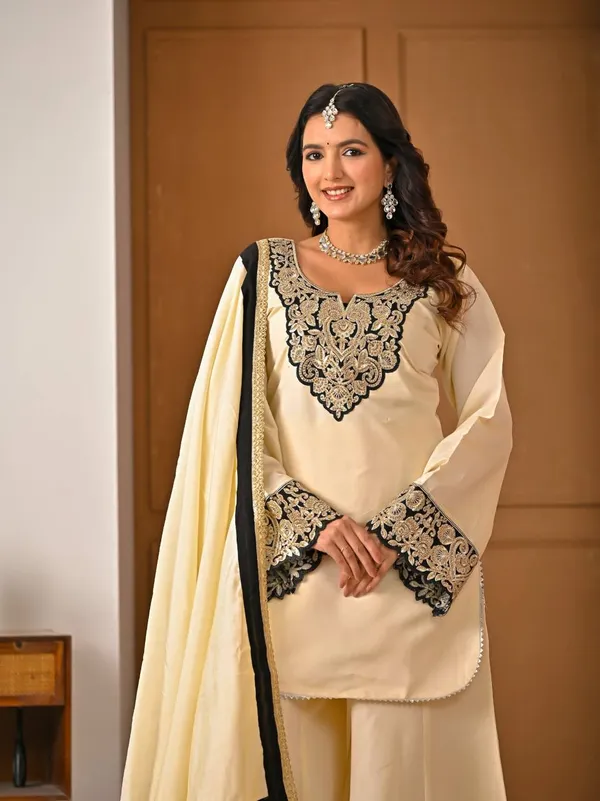 Cream_Roman_Silk_Sharara_Set_For_Women