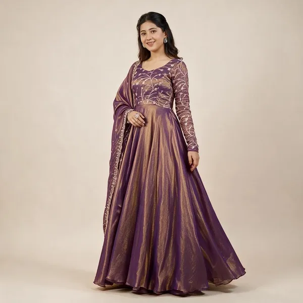 Purple_Cosmos_Silk_Anarkali_Gown_Set_For_Women